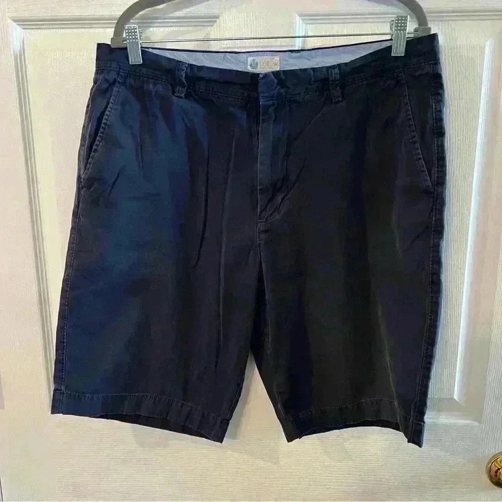 J Crew Men’s Chino Navy Shorts, 100% Cotton, Size 36 Waist, GUC